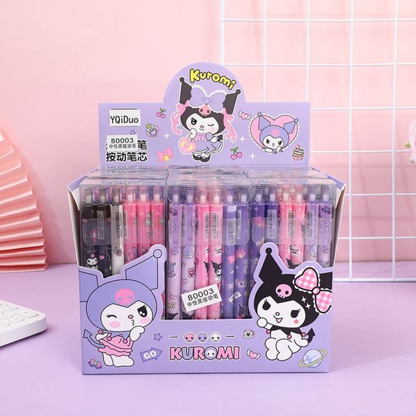 Sevimli Kuromi Pen Öğrenci Kırtasiye 0.5mm Siyah Mürekkep Pens Kawaii Kuromi Yazma Jel Kalem Okulu Ofis Kırtasiye Malzemeleri 2987