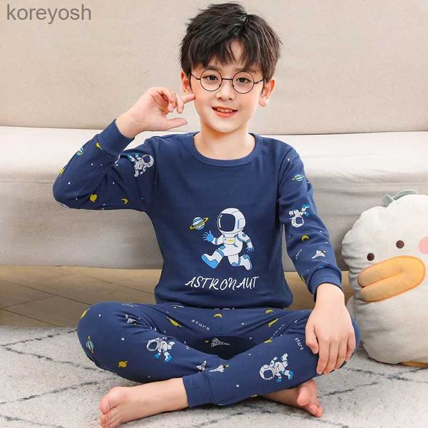 Pijamalar Çocuk Boy Pijamaları 3-14 yıl kış Noel pijamaları takım elbise bebek kız kıyafetleri yürümeye başlayan çocuk pamuklu pijama çocukları uyku pijamasl231109