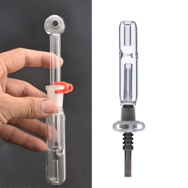 Mini coletor de néctar cachimbos queimador de óleo combinação dab palha plataformas petrolíferas com 14mm masculino tubo queimador de óleo de vidro