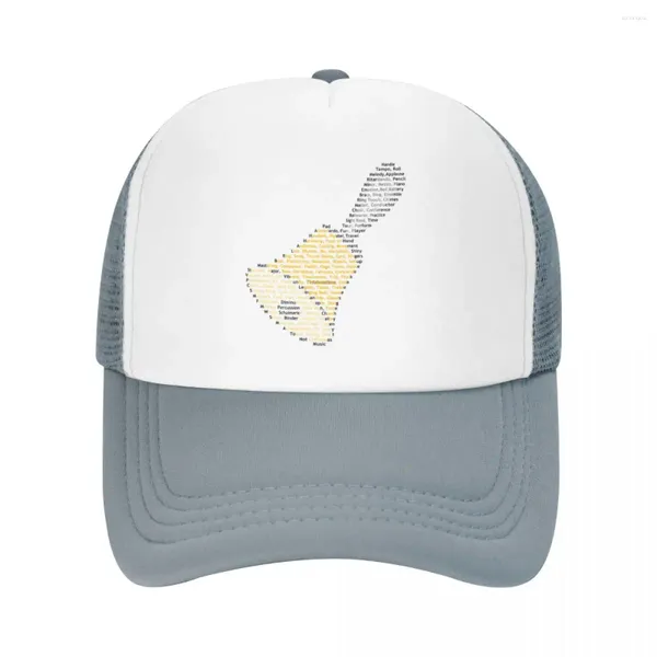 Berretti da baseball Bell Words Berretto da baseball Cappello per bambini Divertenti cappelli da camionista Uomo Donna