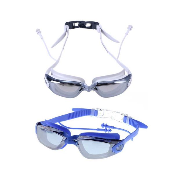 Brille 2Pcs Schwimmbrille Solid Color Mode Anti-Fog-Linse Wasserdichte Schwimmbrille Schwimmbrille Eyewear P230408