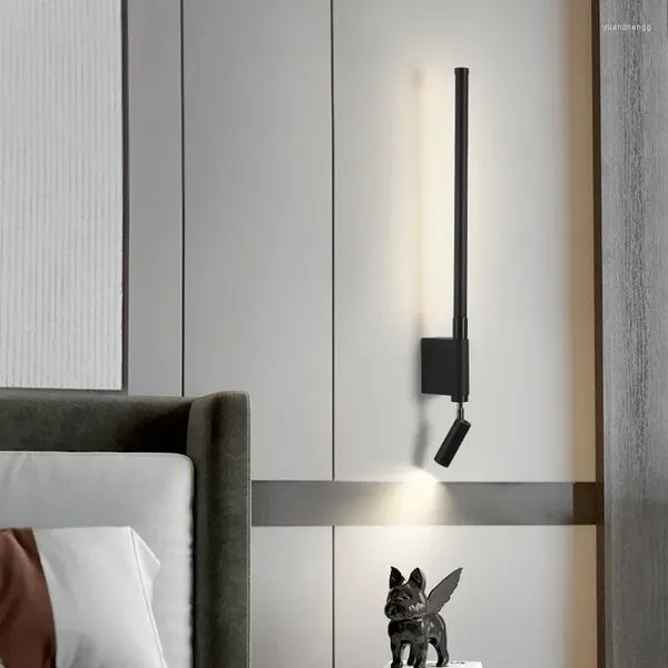 Duvar lambaları Modern LED lamba Oturma Odası Arka Plan Yatak Odası Başucu Çalışma Merdivenleri Sconce Spot ışığı Ev Dekoru Aydınlatma Fikstür
