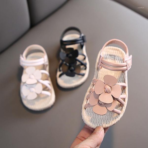 Sandalen Kinderschuhe 2023 Sommer Kinder Nette Blumen Prinzessin Mode Mädchen Kleinkind Baby 21-25