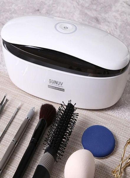 SUNUV UV LED Caixa de esterilizador para LED UV 59S Beauty Shaver Care Manicure Desinfecção Dispositivo de limpeza Ferramentas para unhas Pincéis de maquiagem5895902