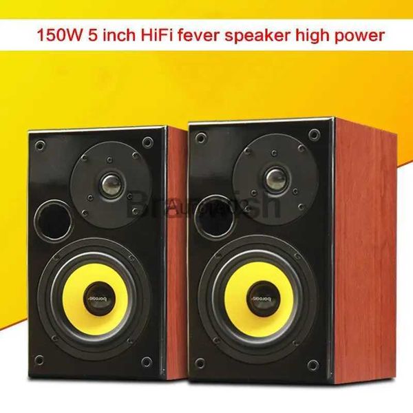 Компьютерные колонки 5 дюймов 150 Вт Fever Hi-Fi Пассивный динамик Мощный звук Книжная полка Аудио Усилитель переднего динамика Домашний кинотеатр Компьютерный ТВ-динамик YQ231103