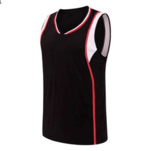 Maglia da basket da uomo Camicie da strada a maniche corte a righe Camicia sportiva nera bianca blu UBX67Z2002