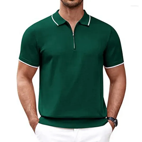 Magliette da uomo Maglietta estiva da uomo con cerniera Maglione in lana Polo da lavoro Abbigliamento maschile La scelta del mio corpo