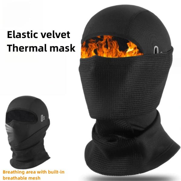 Ciclismo Caps Máscaras Inverno Ciclismo Esqui Proteção de Calor Proteção Facial Completa Balaclava Máscara Respirável Espessada Proteção de Calor Esportes 231207