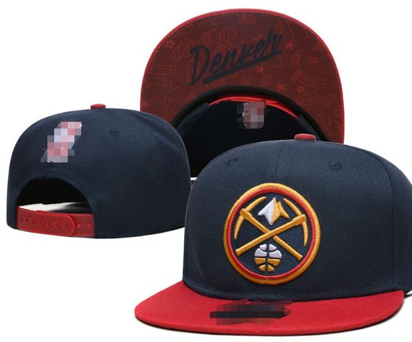 Denvers Nuggets Ball Caps 2022-2023-24 Unisex Beyzbol Kapağı Snapback şapka Finalleri Şampiyonlar Soyunma Odası 9 Fifty Güneş Şapk