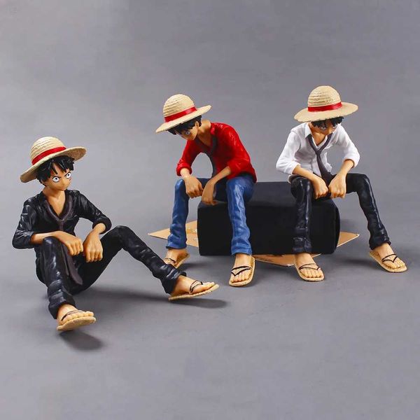 Anime 12CM Anime One Piece Scimmia Action Figure Giocattoli di modello Torta di bambole Collezione di decorazioni per auto Giocattolo per bambini Regalo