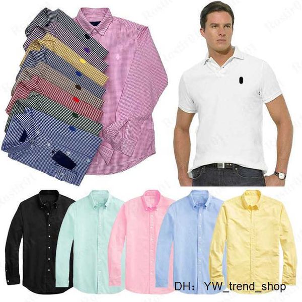 Polos Kleines Pony Herrenmarken Polo Ralph Männer Lässige Baumwolle Ärmel Business Brust Brief Kleidung Shorts Big und Pferde Laurens Kleidung Ralph 2YRR