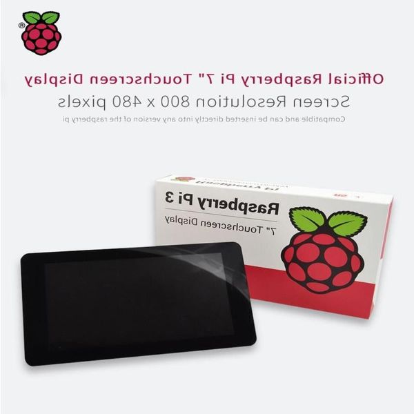 Entegre Devreler Orijinal Resmi Raspberry Pi 7 inç TFT LCD Dokunmatik Ekran Monitör Ekranı 800*480 Stander Kiti QILLP