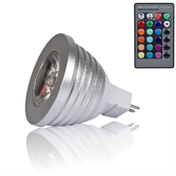 Dimmável MR16 3W RGB LED BULLB DC12V LIGHT LUZING LIGHTILIZAÇÃO INTERIOR