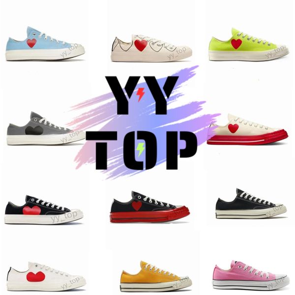 Novità Top anni '70 Classic Canvas Scarpe casual Platform 1970 Love Nero bianco rosso Tutto per Star Big Cdg Eyes Intersuola Jam Chuck Triple Low Jointly Uomo Donna