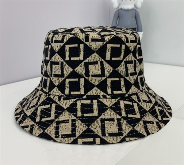 Mens Designe Bucket Hat Brand F Cappelli aderenti Rhombus Luxury Designer Sun Hat Flat Mens Berretti da baseball da donna Bucket
