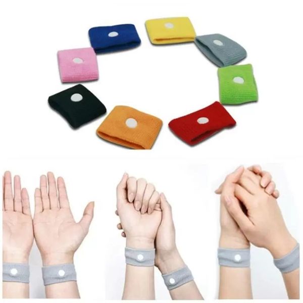 Einzelteile der Neuheit 1500pcs /lot Antiübelkeit-Handgelenk-Unterstützung Sports Manschetten-Sicherheits-Armbänder Carsickness Seasick Antireisekrankheit Reise-kranke Handgelenk-Bänder