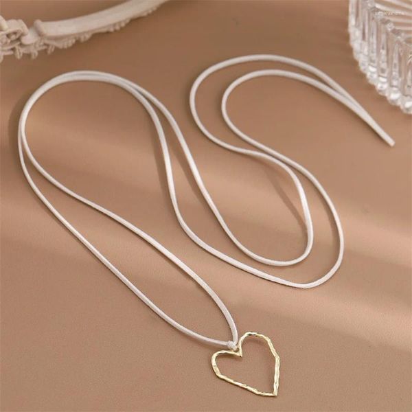 Catene Ciondolo a cuore a forma di cuore ipoallergenico Grandi gioielli e accessori Collana Moda regalo di alta qualità