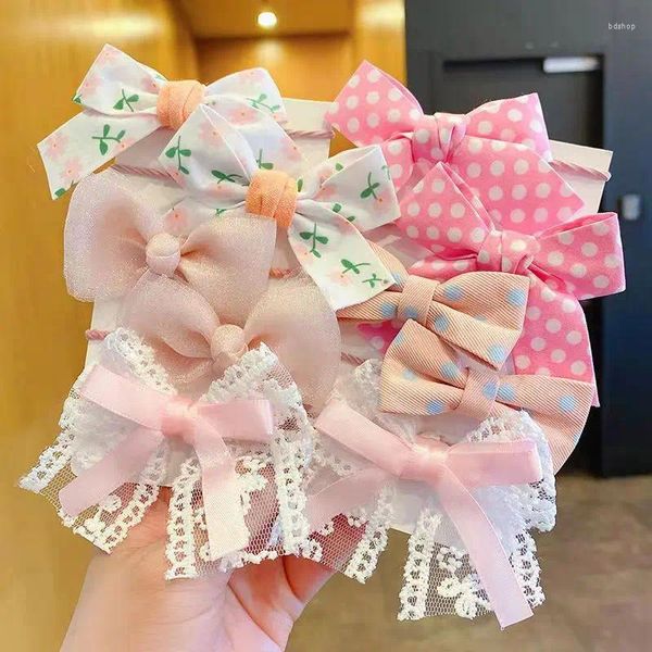 Acessórios de cabelo crianças bowknot ornamento faixa de couro menina gravata bebê menina cabeça corda bonito cavalo cauda terno loop atacado