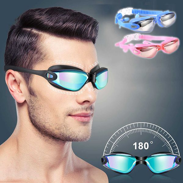 Schwimmbrille für Erwachsene mit Ohrstöpsel Professionelle Poolbrille Antibeschlag Männer Frauen Optische wasserdichte Brille Schwimmen Tauchausrüstung P230408