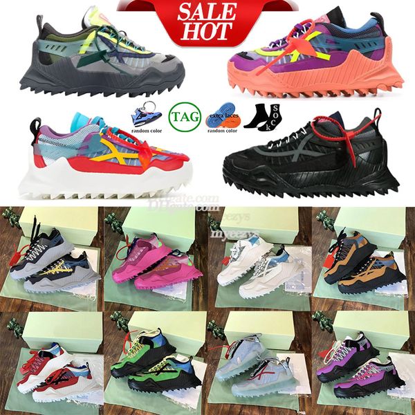 Odsy 1000 Tasarımcı Sıradan Ayakkabılar Erkek Kadınlar Ow Lüks Dikiş Spor Ayakkabıları Ok Mark Nefes Alabilir Konforlu Deri Eğitimler Boyut 36-45