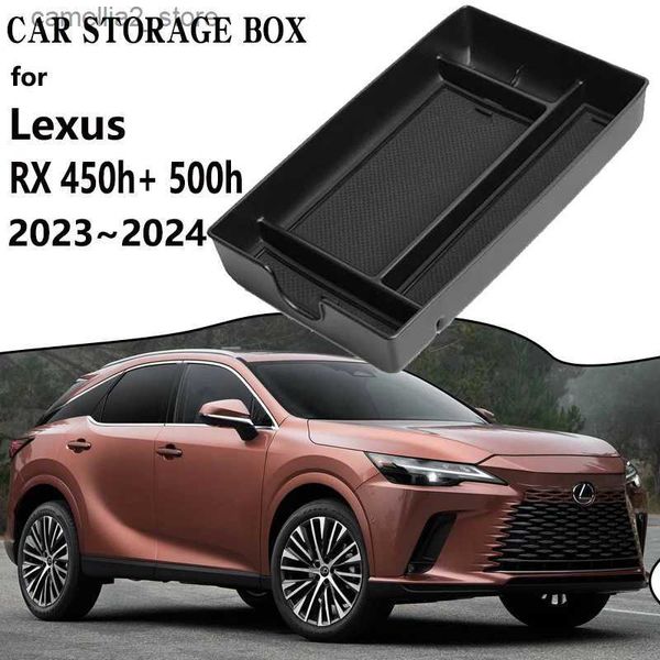 Auto-Organizer für Lexus RX 2023 2024 450h+ 500h 350 350h Hybrid Auto Mittelarmlehne Aufbewahrungsbox Organizer Mittelkonsole Kleinigkeiten Zubehör Q231109