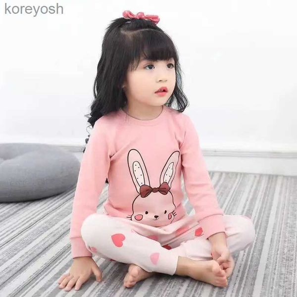 Pijama erkek kızlar pijama sonbahar kış uzun kolu çocuk giyim pamuk pamuk pijamalar çocuklar için setler 2 4 6 8 10 12 yıll231108