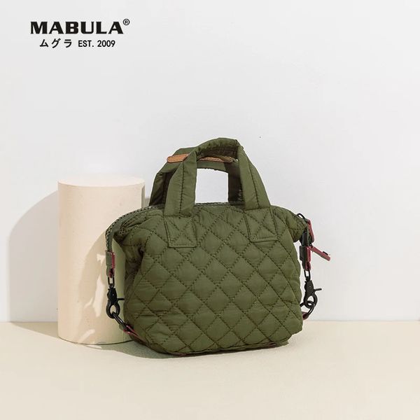 Borse da sera MABULA Donna Inverno Lusso Trapuntato Cuscino Tote Borsa Femminile Marchio Design Mini Piuma Imbottita Borsa a tracolla Borse per telefono 231108