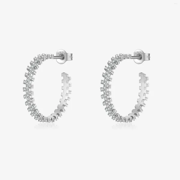 Çember Küpe Vewant 925 STERLING Gümüş Cross Zircon CZ Huggies Piercing Clips Rock Punk Kadın Lüks Güzel Takı Hediyesi