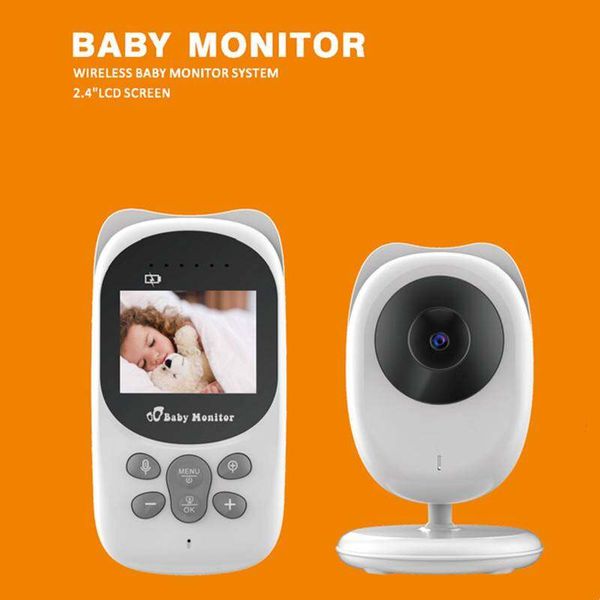 Monitor digital sem fio para bebês de 2,4 polegadas, berço de monitoramento de segurança do bebê, intercomunicador bidirecional, detecção de temperatura ambiente