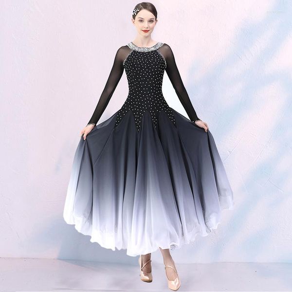 Сцена Wear 2023 EST Ballroom Dance Sware Dress Waltz платья стандартные женщины 8218