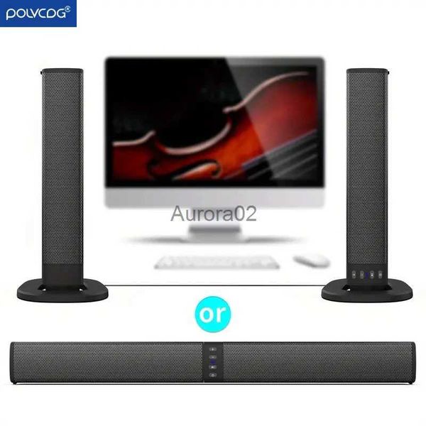 Alto-falantes de computador POLVCDG Home audio Bluetooth alto-falante Destacável deformável faixa longa TV Computadores telefones celulares alto-falante BS-36 YQ231103