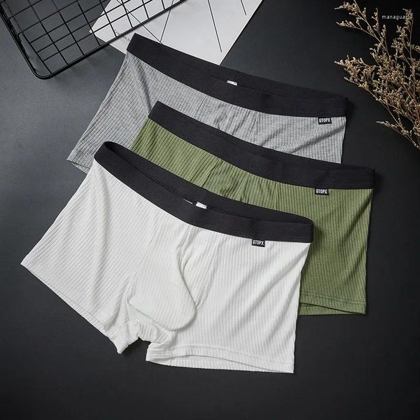 Mutande da uomo con filo Plus Pouch U convesso naso di elefante slip boxer traspiranti