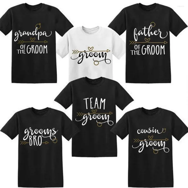 Damen-T-Shirts, Vater, Cousin des Bräutigams, Hemd, Hochzeit, Party, Familie, passende Kleidung, Bachelorette, T-Shirts, Team-T-Shirt, Geschenke