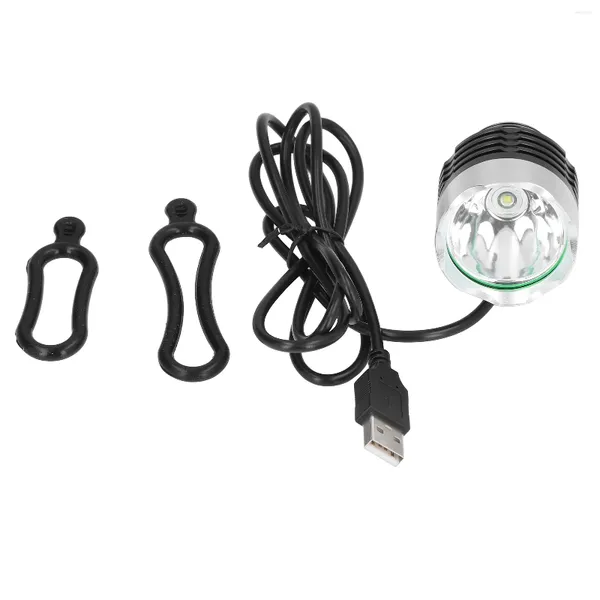 Grow Lights Frontlampe Fahrradscheinwerfer 3000lm Hohe Härte Aluminiumlegierung USB-Netzteil Breite Anwendung für Radfahren