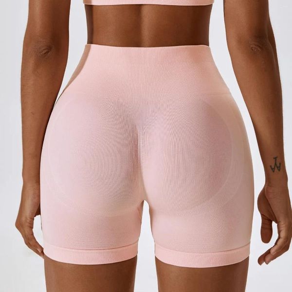 Actieve shorts Dames Buikcontrole Rekbaar Zacht Naadloos Scrunch Back Yoga Sexy Met Push Up Outdoor Running Fitness