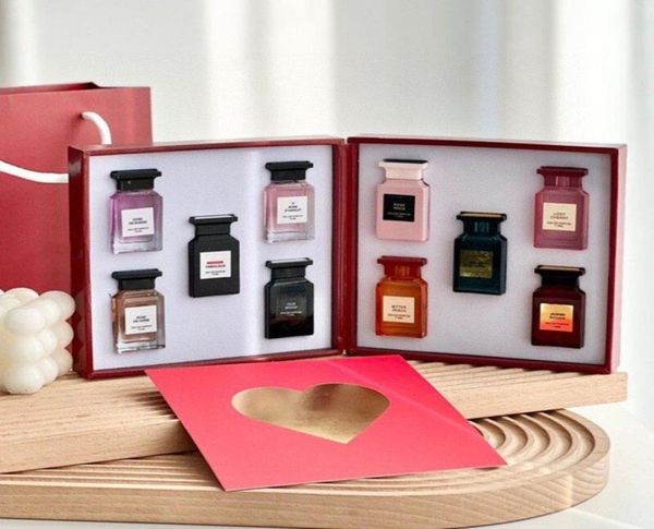 Conjunto de perfume superior 75ml x 10 CHERRY OUD SUEDE pêssego neroli perfume kit 10 em 1 ROSE série de china com duração com caixa delivery8864638