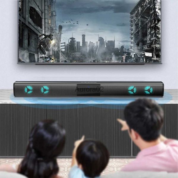 Bilgisayar Hoparlörleri 40W TV Soundbar Subwoofer Tws Surround Sound Kablosuz Soundbox Bluetooth Hoparlör FM Radyo Ev Sineması Hoparlör Bilgisayar için YQ231103