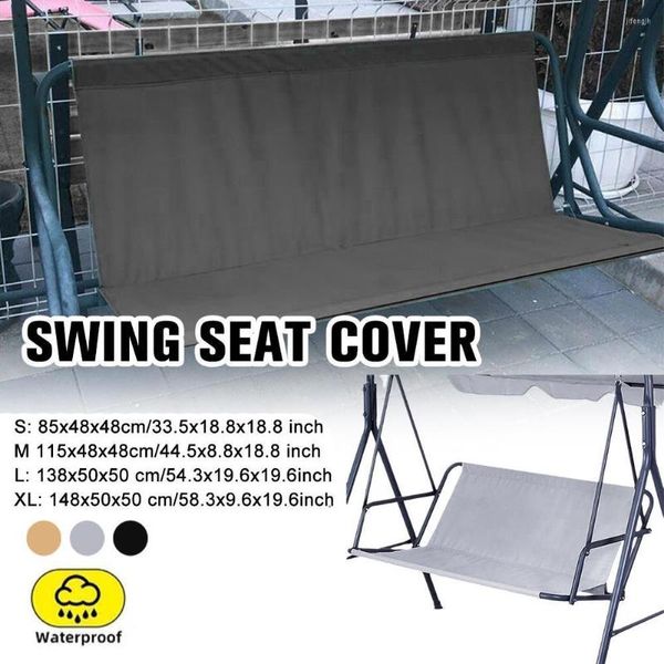 Tampas de cadeira Cushion Gold Swing Cushion Tampa de proteção à prova d'água 210d Oxford Substituição para o pátio