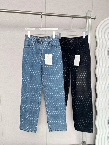 Pantaloni da donna taglie forti 2023 jeans retro jeans femmina femmina milan reggere designer abito casual a maniche lunghe abiti da abbigliamento a2