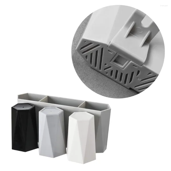 Set di accessori da bagno Supporto da parete Organizzatore Tazza Dentifricio Porta gargarismi Supporto per accessori da bagno Mensola Bicchiere elettrico Tazze da doccia