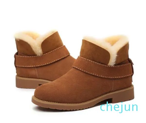 Мини-зимние ботинки, брендовые женские популярные в Австралии ботинки из натуральной кожи, модные женские зимние теплые ботинки