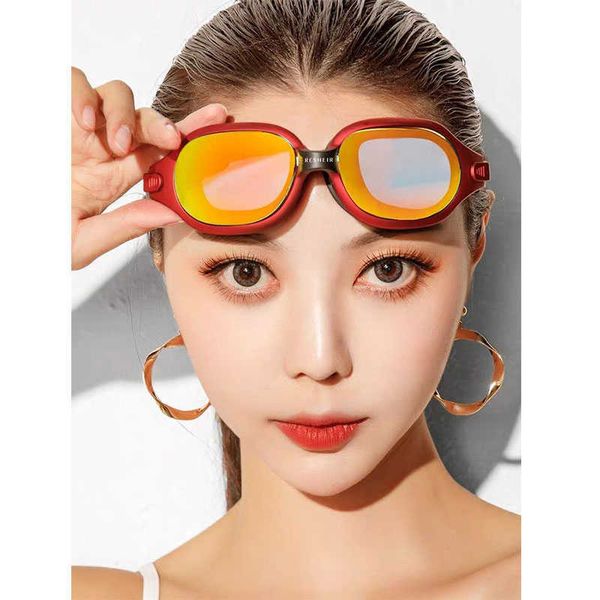 Goggles Yüzme Gözleri Yüzme Havuz Goggles Yetişkinler Erkek Kadın Anti Sis UV Su geçirmez su geçirmez sualtı gözlük ekipmanı Dalış Maskesi P230408