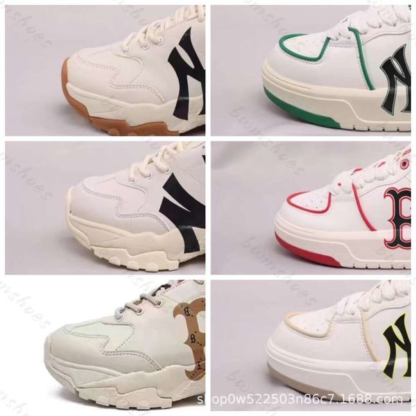 MLB Dad's Shoes Putian Chunyuan Korean Edition NY Junior High School Schuhe Yankees Team Höhe 6 cm dicke Sohle Vielseitig für Männer und Frauen