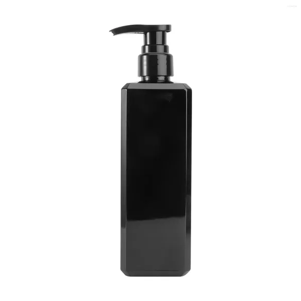 Dispenser di sapone liquido 1pc bottiglia di shampoo lozione pompa supporto per gel doccia contenitore vuoto 500ml set da bagno nero
