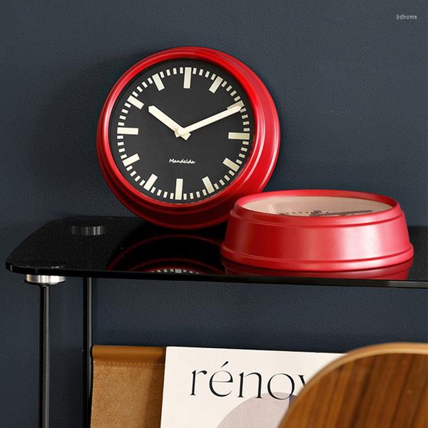 Relógios de parede Relógio nórdico Sala de luxo Sala de estar moderna cozinha de metal mãos fofas duvar saati decoração minimalista wk50wc