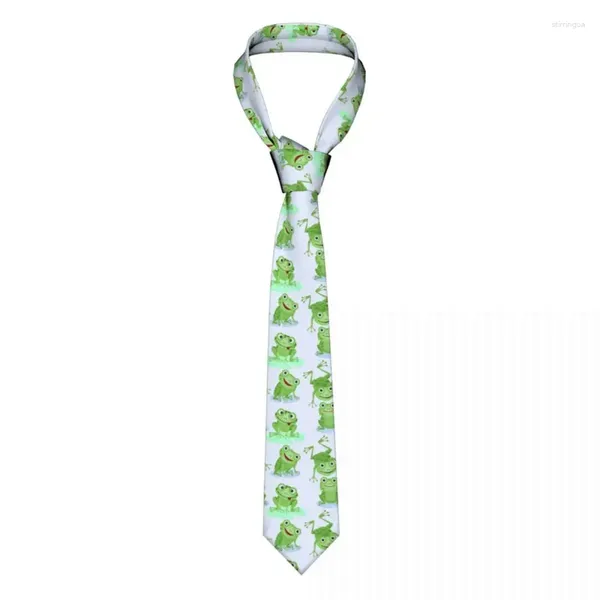 Laços bonitos sapo gravatas unissex poliéster 8 cm animal pescoço gravata para homens casuais ternos clássicos acessórios cravat cosplay adereços