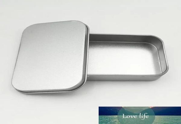 50pcs Popüler Tin Kutusu Boş Gümüş Metal Saklama Kutusu Para Para Şeker Anahtarları İçin Düzenleyici U Disk Kulaklıkları Hediye Kutusu DHL9019676