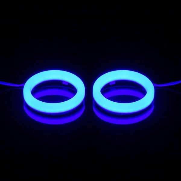 Sistema di illuminazione Altri pezzi Auto Angel Eyes LED Faro Fendinebbia DRL Luce di marcia diurna Auto Halo Ring 12V 60MM-120MM BlueOth di alta qualità