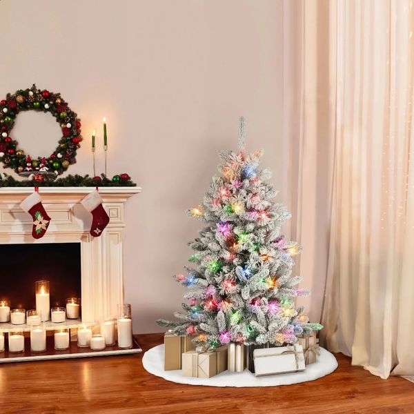 Decorações de Natal Feliz Decoração de Casa Enfeites de Férias Árvore de Natal Suprimentos Artificiais Cristmas Pinheiros Luzes 231109