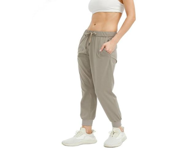 Cintura alta calças de yoga esporte feminino calças de secagem rápida women039s cordão roupas esportivas mulher ginásio esportes casual solto fitness runn9445188